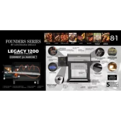 Barbecue à Pellets LG1200FL Legacy LOUISIANA -Meilleur Barbecue Grille Magasin barbecue a pellets lg1200fl louisiana 5
