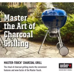 Barbecue Charbon Master-Touch Gbs 5750 - Ocean Blue - WEBER -Meilleur Barbecue Grille Magasin barbecue charbon master touch gbs 5750 57 cm ocean blue 2
