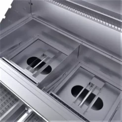 Barbecue Encastrable Hybride Charbon De Bois & Gaz 42" - 106cm - SUNSTONE -Meilleur Barbecue Grille Magasin barbecue hybride gaz charbon de bois 76cm 11