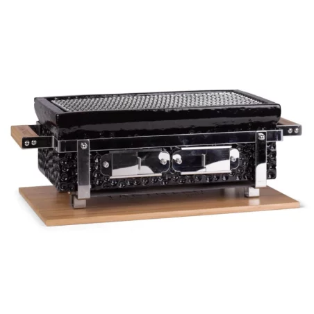 Barbecue Japonais Ceramique Noire Shichirin Rectangulaire - Konro & Yakitori Grill 3 Barbecue Japonais Ceramique Noire Shichirin Rectangulaire - Konro & Yakitori Grill
