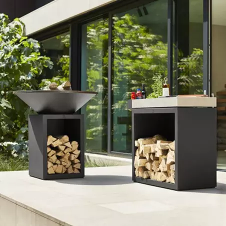 Brasero OFYR Classic Storage Black 100 3 Brasero OFYR Classic Storage Black 100