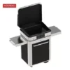 Pack Combo Plancha Electrique 65 Noir & Inox Avec Capot Noir - ENO -Meilleur Barbecue Grille Magasin combo plancha electrique enosign 65 acier noir inox