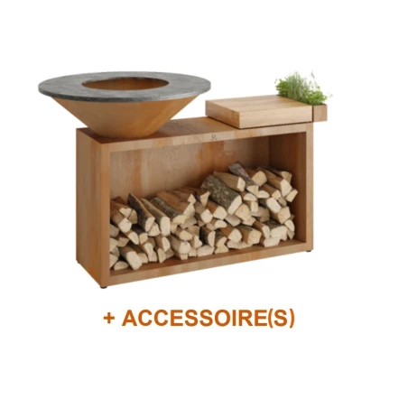 Pack De Noël Brasero OFYR Island 85 Bois Teck 3 Pack De Noël Brasero OFYR Island 85 Bois Teck