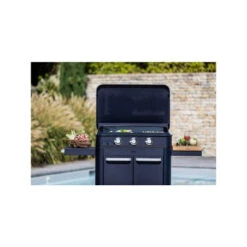 Combo Plancha Enosign Gaz 80 Bleu Navy Avec Capot Navy - ENO -Meilleur Barbecue Grille Magasin pack combo plancha enosign gaz 80 bleu navy 1