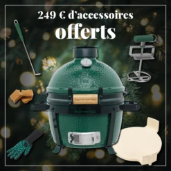 Pack + Noël BIG GREEN EGG Minimax à Poser Avec Poignées