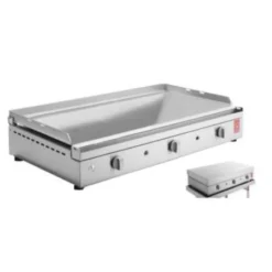 Pack Plancha Gaz PLANET Chef 80 + Capot à Charnieres -Meilleur Barbecue Grille Magasin pack plancha chef 80 capot a charnieres 2