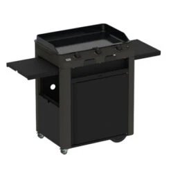 Combo Plancha Gaz Fusion 75 Gris Cargo Sur Chariot - ENO