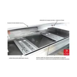 Plancha Gaz PLANET Chef 55 Plaque Inox Lisse Rainurée (Réf. 0201137) 8 Plancha Gaz PLANET Chef 55 Plaque Inox Lisse Rainurée (Réf. 0201137) -Meilleur Barbecue Grille Magasin plancha gaz planet chef 55 plaque inox lisse rainuree 2