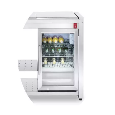 Table Oasi 97 Ice Avec Réfrigérateur D'Extérieur, évier Et Mitigeur - Plancha PLANET 4 Table Oasi 97 Ice Avec Réfrigérateur D'Extérieur, évier Et Mitigeur - Plancha PLANET – Image 2