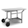 Table Roulante Acier Anthracite Mat Pour Plancha Tra G -Meilleur Barbecue Grille Magasin table roulante acier anthracite mat pour plancha